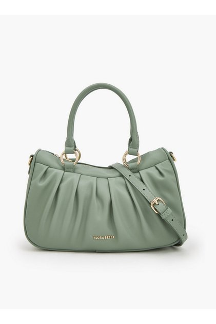 Pleated Tote Bag with Detachable Strap