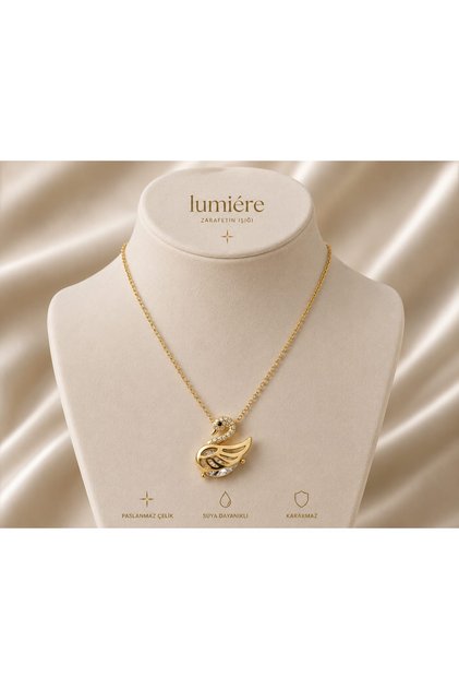 LUX GOLD KUĞU KOLYE