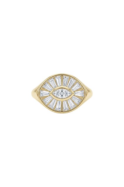 Çelik Soleil Eye Yüzük Gold