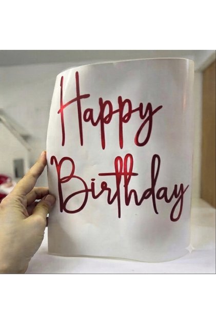 Happy birthday yapışkanlı balon folyo yazı