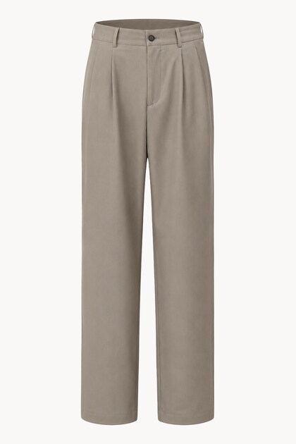Khaki Relaxed Fit Men's Trousers