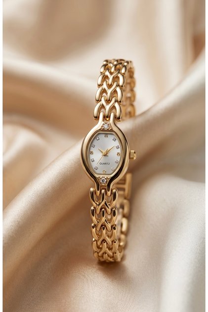 Women's Steel Watch Minimal Gold Color Dial Vintage Old Money Luxury Stylish Elegant Premium Women's Wristwatch | Limited Edition 2026