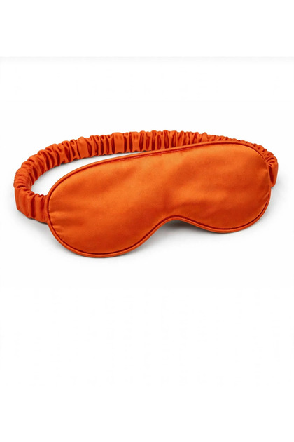 Orange Satin Sleep Eye Patch (1 Piece)