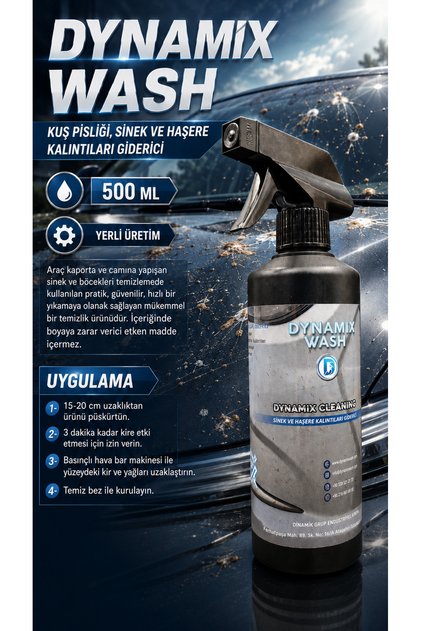 Kuş pisliği, Sinek ve Böcek Kalıntısı Temizleyici 500 ML