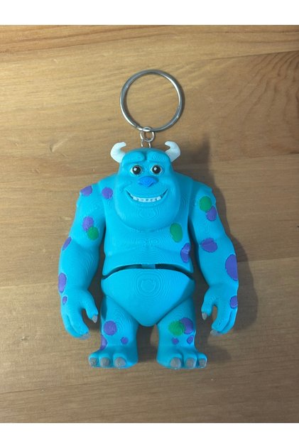 Sulley James P. Sullivan Anahtarlık - Monsters, Inc. / Sevimli Canavarlar Keychain