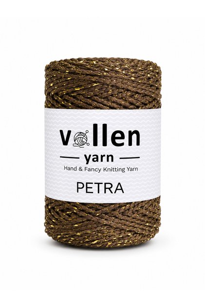 Petra Glitter Polyester Bag Yarn 200 Gr 140 m Hand Knitting Yarn 4-6 mm Compatible with Crochet Hook and Needle