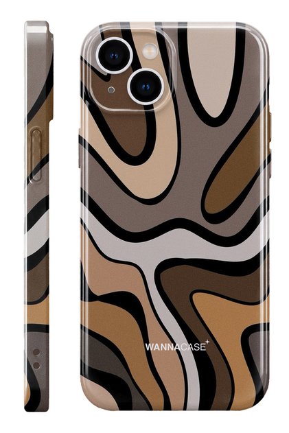 iPhone 15 Earth Flow Essential Slim Full Coverage Glossy Print Hard Phone Case with Camera Protection