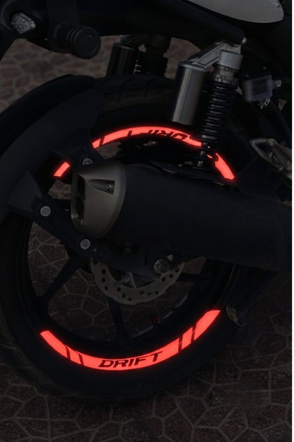 8 Pieces Rim Stripe Sticker Set with Reflectors for Mondial Drift-L (Enough for All Rims)