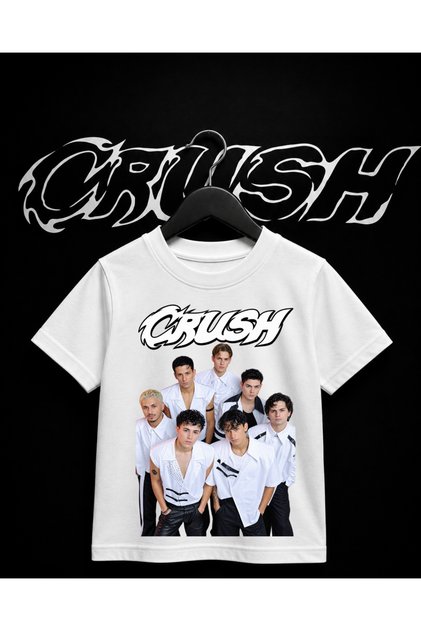 Crush Music Group Printed Black-White Unisex Cotton T-Shirt T-Shirt