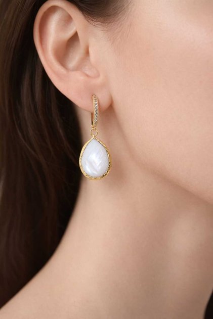 Mother of Pearl Design Earrings