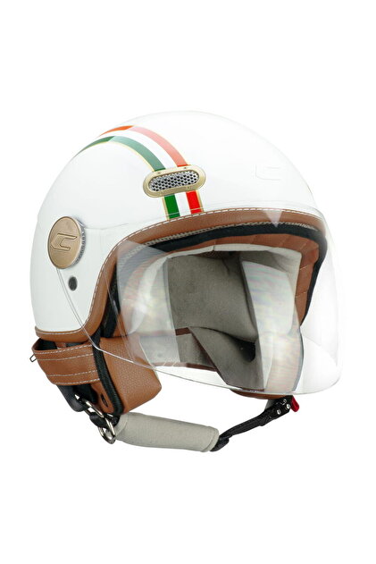 191I Pix Sprint Verde Bianco Rosso Lunga Açık Kask (Beyaz-Kırmızı-Yeşil)