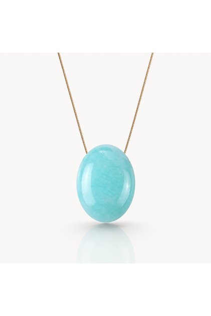 Zodiac Signs Collection 100% Natural Amazonite Necklace - Virgo Zodiac Stone