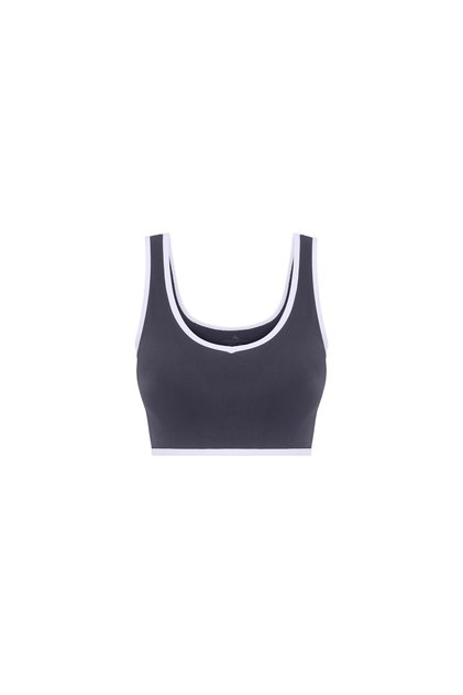 Women's Seamless Sport Bustier with Piping Detail - 1935