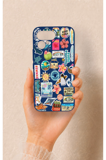 Tecno Pova Curve 2 Compatible Summer Vibes Patterned Silicone Case