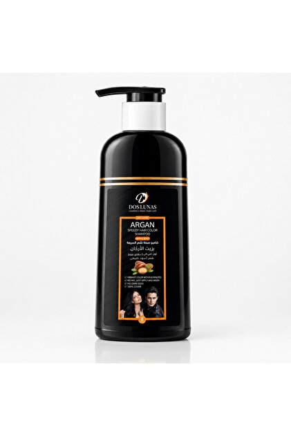 Fast Hair Dye Shampoo with Argan Oil (Black) 420ml