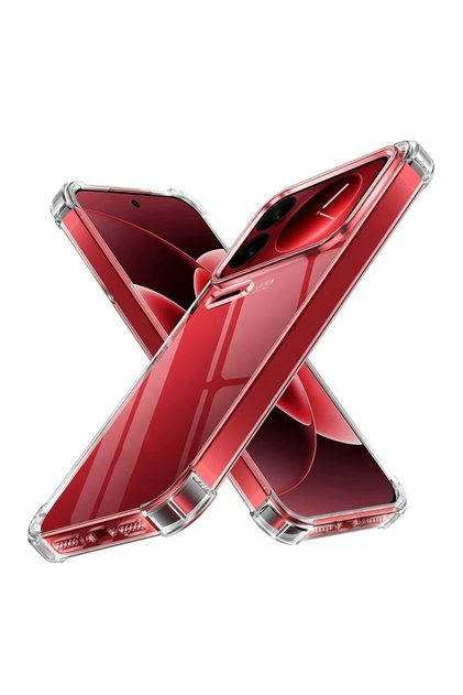 Xiaomi Mi 17 ProMax ile Uyumlu Kapak Kamera Bölümü Açık Airbag Antishock Köşe Korumalı Şeffaf Silikon Kılıf