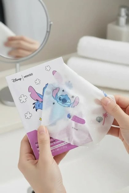 Lisanslı Lilo & Stitch Nemlendirici Baskılı Yüz Maskesi – Eğlenceli Bakım