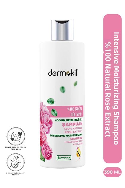 100% Natural Rose Water Shampoo 390 ml