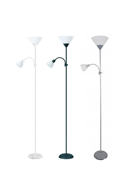 Lampă de podea PFLF066, E27 și E14, 180 cm - Alb