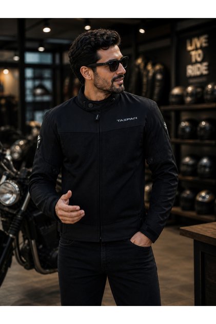 Icon Black Yazlık Korumalı Motorcu Montu, Fileli Cordura 600 D Kumaş Nefes alabilir yapı