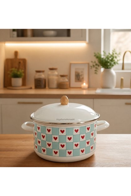 Love Seri - 24 cm - 5 Lt - Enamel Yogurt Fermentation Pot