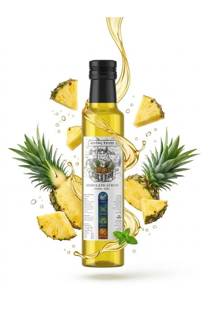Bromelain Ananas İçeren Detox Şurubu 250ml (Yeni Ürün)