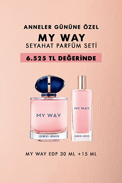 Giorgio Armani My Way EDP 30 ml & Seyahat Boy Parfüm Seti