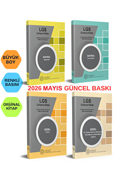 Kurul Yayıncılık 2026 (Mayıs Baskı) 8.Sınıf LGS Çıkmış Soru ve MEB