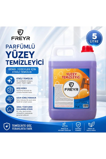Profesyonel Yüzey Temizleyici 5 L - İz Bırakmayan Parlaklık ve Hijyen- Ev-ahşap-seramik-mermer