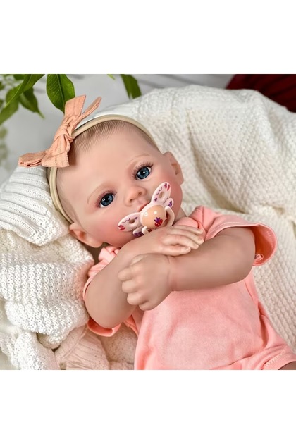 LunaDefano 18 inç (46 cm) Reborn Bebek | El Boyaması Detaylı | Tam