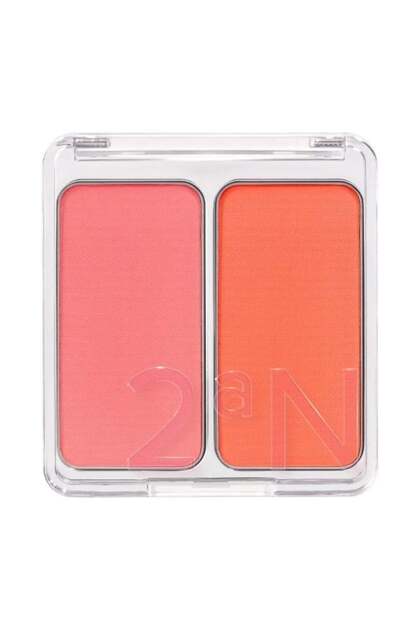 Dual Cheek | Dual Powder Blush for a Natural and Vibrant Look | 04 Hot Living Coral