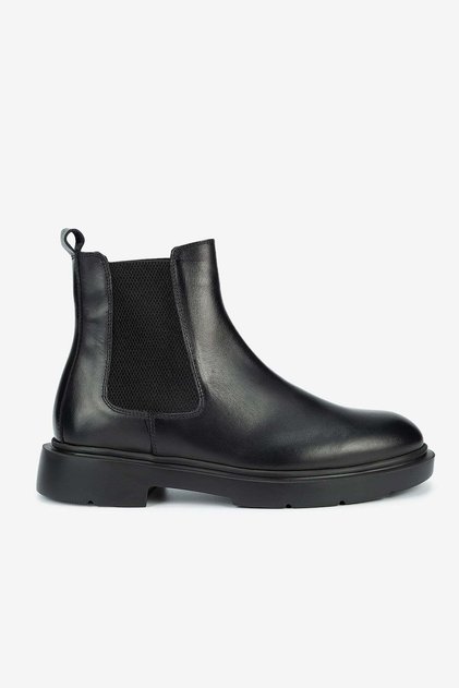Lfr-5455 Leather Roller Boots Black