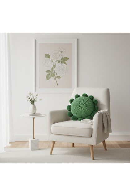 Decorative Hand Knitted Retro Throw Pillow