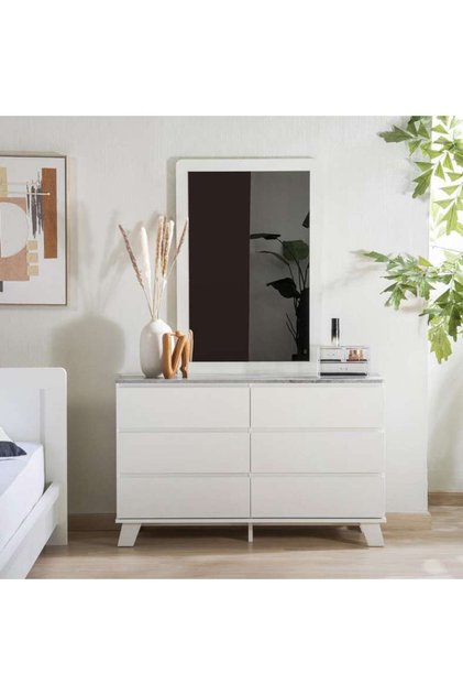 Premier Dresser With 6 Drawer - White