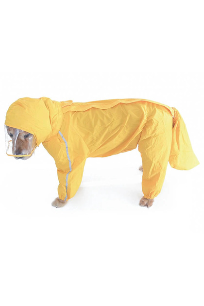 Köpek Paçalı Yağmurluk Solvex Göğüs Tasmalı ve Siperli