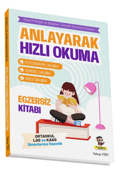 Ortaokul Hızlı Okuma | Anlayarak Hızlı Okuma Teknikleri Egzersiz Kitabı