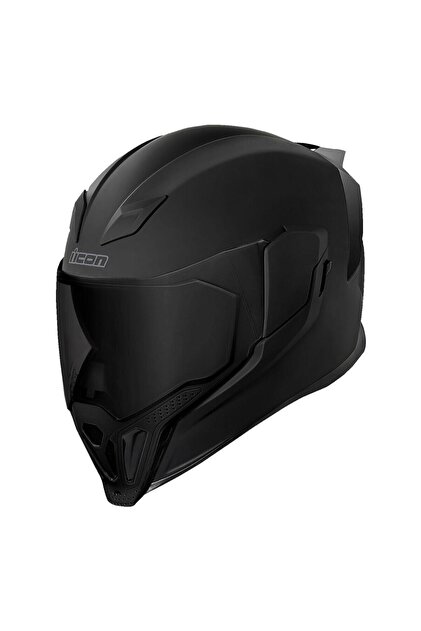 Icon Airflite Dark Kapalı Motosiklet Kaskı Mat Siyah - Fiyatı