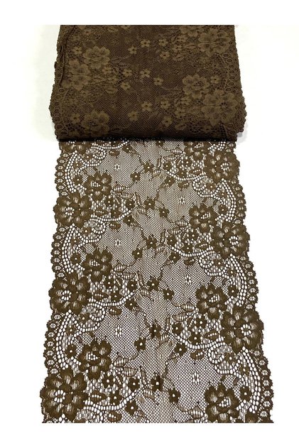Likralı Geniş Dantel / Esnek Dantel / 1 Metre