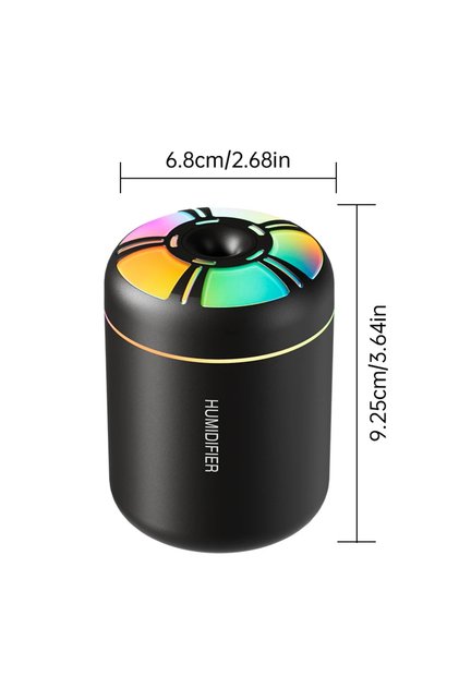 black 180ML Car Mini Aroma Diffuser Perfume Air Humidifier Essential Oil Purifier Aromatherapy Color