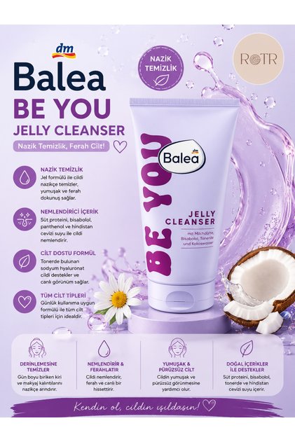 Be You Yüz Temizleme Jeli 150 ml – AHA , Vegan, Gözenek Temizleyici, Parfümsüz