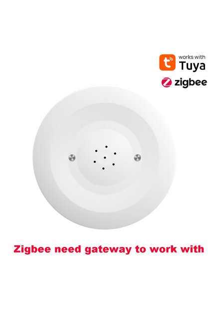 Zigbee Tuya WiFi/Zigbee Water Leak Sensor Flood Leakage Detector with Sound Alarm 80dB and IP55 Wate