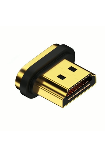1 PC Gold Head 8K HDMI-Compatible 2.1 Magnetic Adapter HDMI-Compatible Magnetic Connector 8K/60Hz 4K