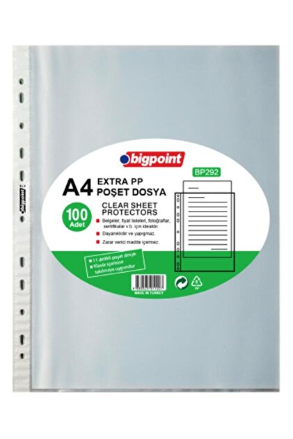 A4 Extra Pp Bag File 100 Pack