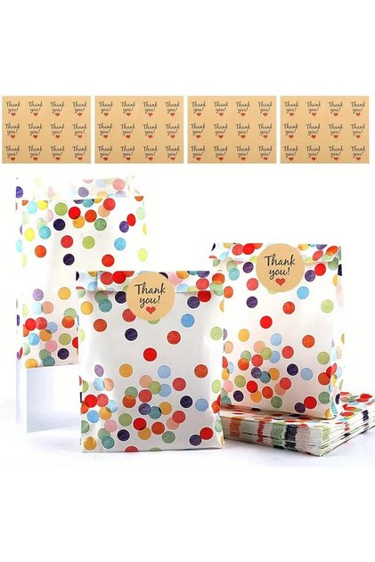 13x18.5cm Other 20pcs 20/40 Pieces Bohemian Birthday Party Favor Bags with Seal Sticker - Party Birt