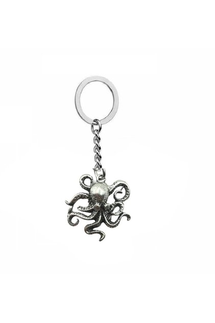 Octopus Figured Unisex Keychain – Reflecting the Spirit of the Sea, Strong and Original Design