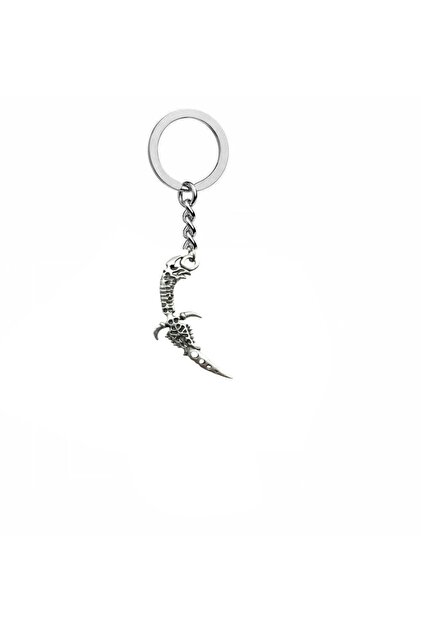 Horned Dagger Figured Keychain – Gothic Style Zamak Metal Unisex Accessory
