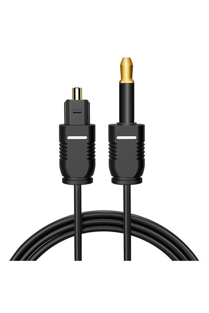 1m black SPDIF to Mini Toslink Digital Optical Fiber Coaxial Cable 3.5mm Optical Fiber Audio Cable f