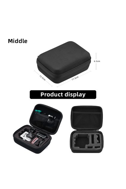 Size 16x11.5x6 cm Storage Bag Carrying Case Travel Box for GoPro Hero 13 12 11 10 9 8 7 5 Insta360 S
