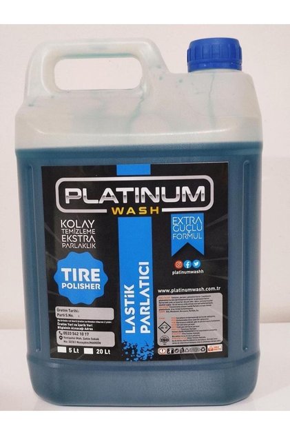 Platınum Wash Deluxe Lastik Parlatıcı Konsantre 5l