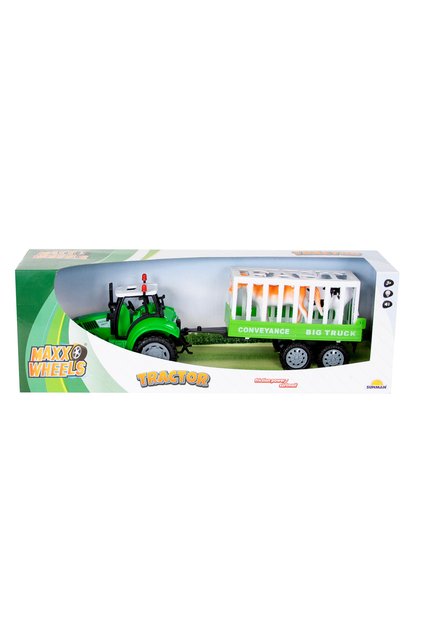 Tractor cu remorcă pentru animale, Maxx Wheels, Jucării Fermier